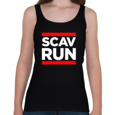 PRINTFASHION Scav Run - Női atléta - Fekete női trikó