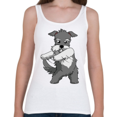 PRINTFASHION Schnauzer floss dance - Női atléta - Fehér