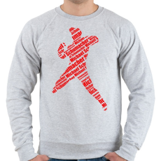 PRINTFASHION Schumacher - Férfi pulóver - Sport szürke