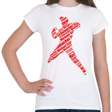 PRINTFASHION Schumacher - Női póló - Fehér női póló