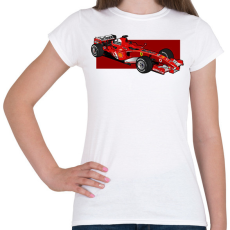 PRINTFASHION Schumacher - Női póló - Fehér