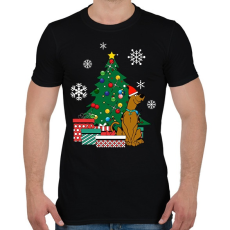 PRINTFASHION Scooby-Christmas - Férfi póló - Fekete
