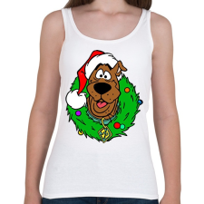 PRINTFASHION Scooby Xmas - Női atléta - Fehér női trikó