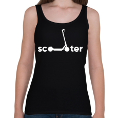 PRINTFASHION Scooter - Női atléta - Fekete