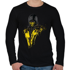 PRINTFASHION Scorpion - Férfi hosszú ujjú póló - Fekete