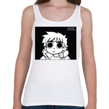 PRINTFASHION Scott Pilgrim - Női atléta - Fehér női trikó