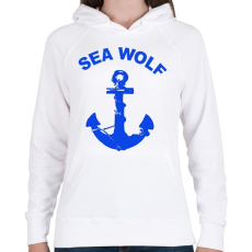 PRINTFASHION sea wolf - Női kapucnis pulóver - Fehér