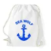 PRINTFASHION sea wolf - Sportzsák, Tornazsák - Fehér