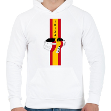 PRINTFASHION Seat Ibiza - Férfi kapucnis pulóver - Fehér férfi pulóver, kardigán