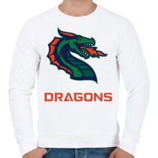 PRINTFASHION seattle Dragons - Férfi pulóver - Fehér