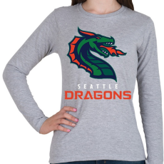 PRINTFASHION seattle Dragons - Női hosszú ujjú póló - Sport szürke