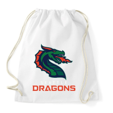 PRINTFASHION seattle Dragons - Sportzsák, Tornazsák - Fehér tornazsák