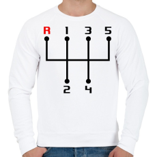 PRINTFASHION sebessegvaltó-2-2-szín - Férfi pulóver - Fehér