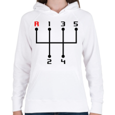 PRINTFASHION sebessegvaltó-2-2-szín - Női kapucnis pulóver - Fehér