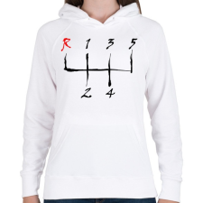 PRINTFASHION sebessegvaltó-3-2-szín - Női kapucnis pulóver - Fehér női pulóver, kardigán