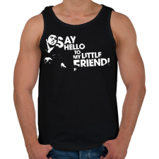 PRINTFASHION Sebhelyesarcú - Férfi atléta - Fekete atléta, trikó