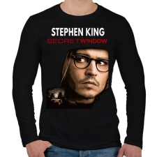 PRINTFASHION secret window - Férfi hosszú ujjú póló - Fekete férfi póló