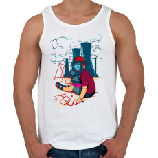 PRINTFASHION Segítség - Férfi atléta - Fehér