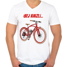 PRINTFASHION Sej ribizli - Férfi V-nyakú póló - Fehér férfi póló