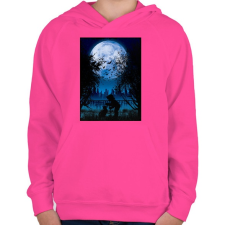 PRINTFASHION Sejtelmes holdfény - Gyerek kapucnis pulóver - Fukszia gyerek pulóver, kardigán