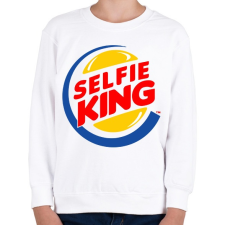 PRINTFASHION Selfie king - Gyerek pulóver - Fehér gyerek póló