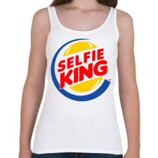 PRINTFASHION Selfie king - Női atléta - Fehér női trikó