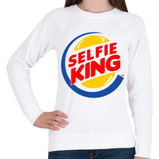 PRINTFASHION Selfie king - Női pulóver - Fehér blúz