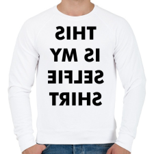 PRINTFASHION Selfie Tshirt - Férfi pulóver - Fehér férfi pulóver, kardigán