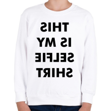 PRINTFASHION Selfie Tshirt - Gyerek pulóver - Fehér gyerek pulóver, kardigán