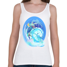 PRINTFASHION Sellő születése - Női atléta - Fehér