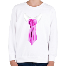 PRINTFASHION Selyem nyakkendő - Gyerek pulóver - Fehér