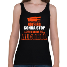 PRINTFASHION Semmi sem állíthat meg - Női atléta - Fekete