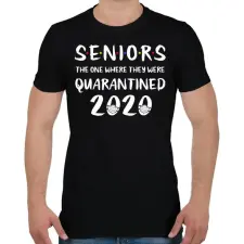 PRINTFASHION Seniors - Férfi póló - Fekete férfi póló