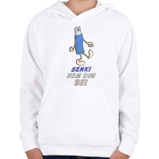 PRINTFASHION senki nem - Gyerek kapucnis pulóver - Fehér