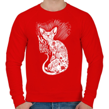 PRINTFASHION Senki nem tökéletes - Férfi pulóver - Piros férfi pulóver, kardigán
