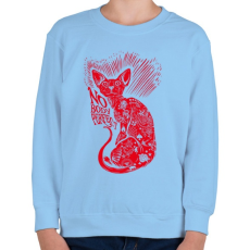 PRINTFASHION Senki nem tökéletes  - Gyerek pulóver - Világoskék