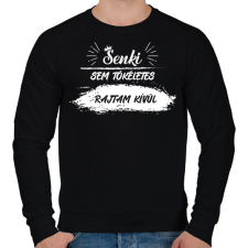 PRINTFASHION Senki sem tökéletes - Férfi pulóver - Fekete férfi pulóver, kardigán