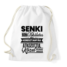 PRINTFASHION Senki sem tökéletes - Keresztanya - Sportzsák, Tornazsák - Fehér tornazsák