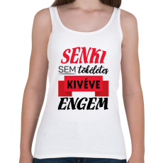PRINTFASHION Senki sem tökéletes - Női atléta - Fehér