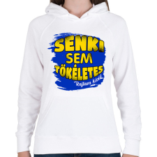 PRINTFASHION senki sem tökéletes rajtam kívül - Női kapucnis pulóver - Fehér női pulóver, kardigán