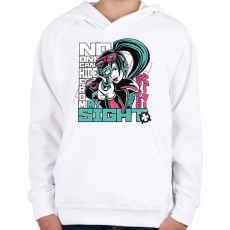 PRINTFASHION Senkit nem tévesztek szem elől - Gyerek kapucnis pulóver - Fehér