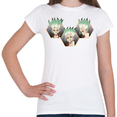 PRINTFASHION Senku Ishigami - Női póló - Fehér