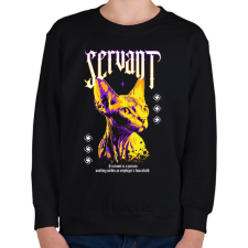 PRINTFASHION Servant - Gyerek pulóver - Fekete gyerek pulóver, kardigán