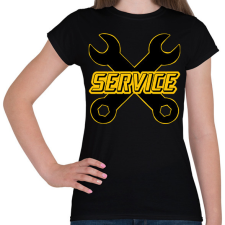PRINTFASHION Service - Női póló - Fekete női póló