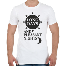 PRINTFASHION Setét torony  - Férfi póló - Fehér férfi póló