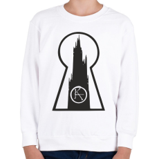 PRINTFASHION Setét torony - Gyerek pulóver - Fehér