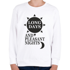 PRINTFASHION Setét torony  - Gyerek pulóver - Fehér gyerek pulóver, kardigán