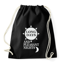 PRINTFASHION Setét torony idézet  - Sportzsák, Tornazsák - Fekete tornazsák