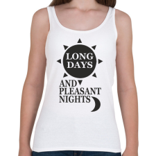 PRINTFASHION Setét torony  - Női atléta - Fehér női trikó