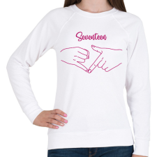 PRINTFASHION Seventeen kezek - Női pulóver - Fehér női pulóver, kardigán